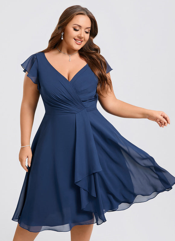 Robe Cocktail Volants Chic Nuit - gallery 9