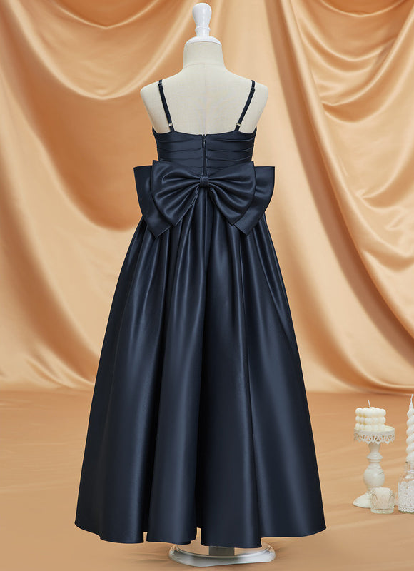 Robe Satinée Fête Enfant Élégante - gallery 2