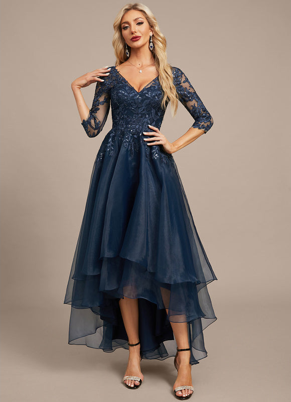 Robe De Soirée Chic En Organza - gallery 3