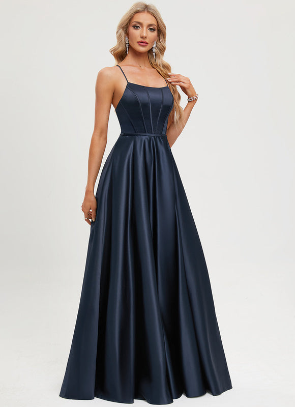 Robe Satinée Élégante Col Épuré - gallery 6