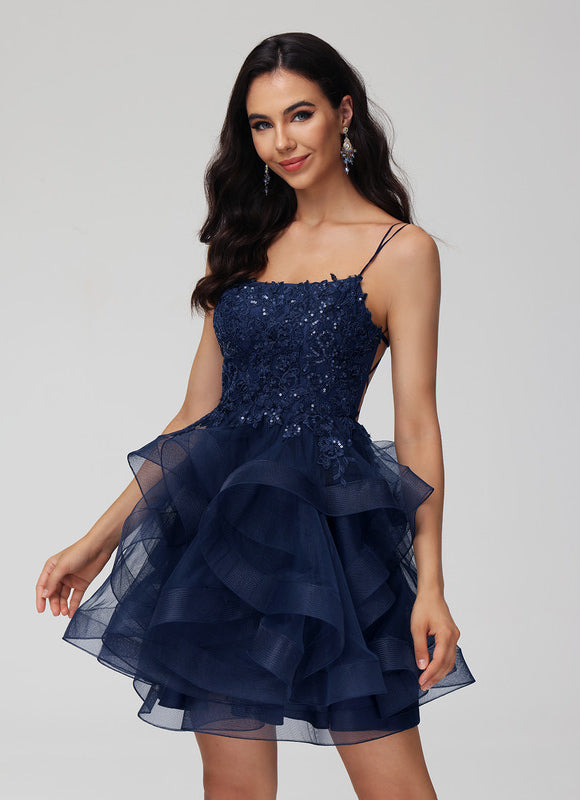 Robe De Bal Tulle Volants Chic - gallery 6