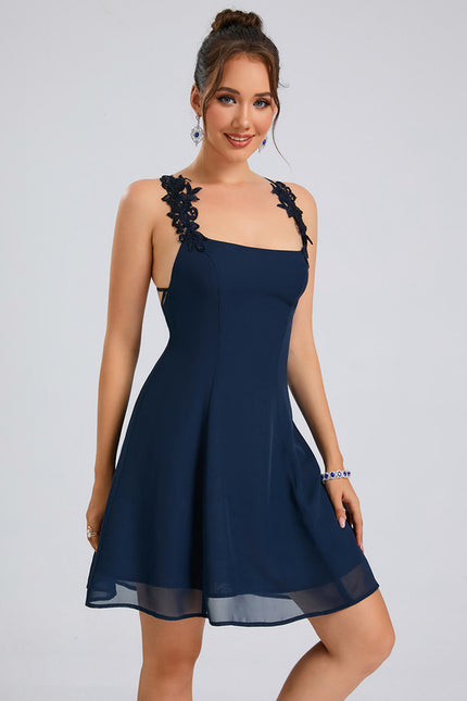 Robe Trapèze Courte Chic Élégante - gallery 1