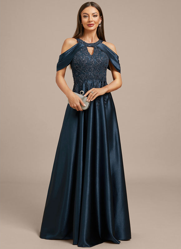 Robe Bleu Marine Elegante - gallery 2