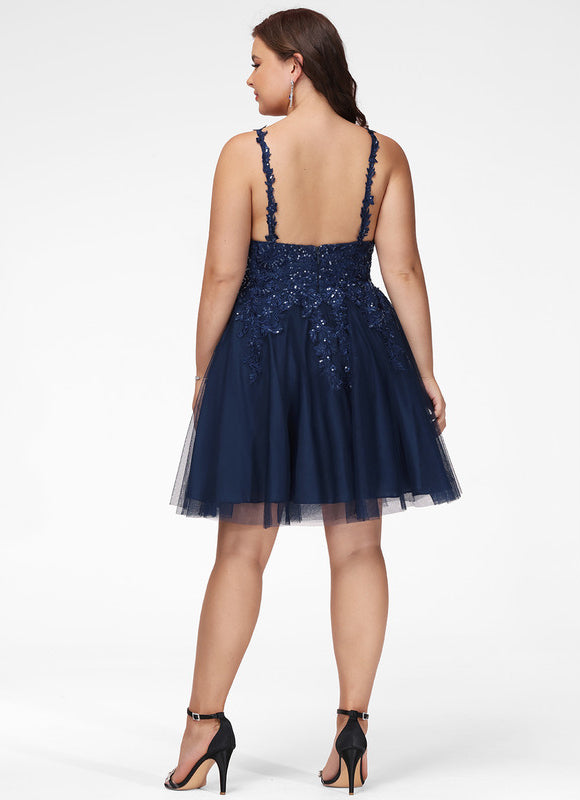 Robe De Bal Tulle Bleu Nuit - gallery 6