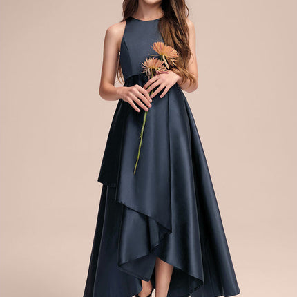 Robe Trapèze Satinée Enfant Élégante