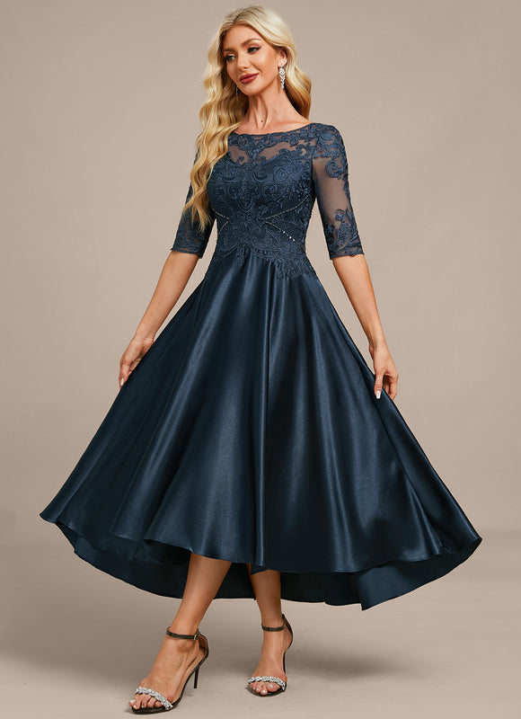 Robe Élégante Mère Mariée Satinée - gallery 3