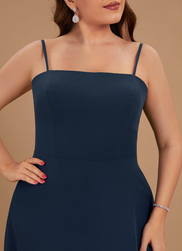Robe Trapèze Chic Col Carré Fendue - gallery 7