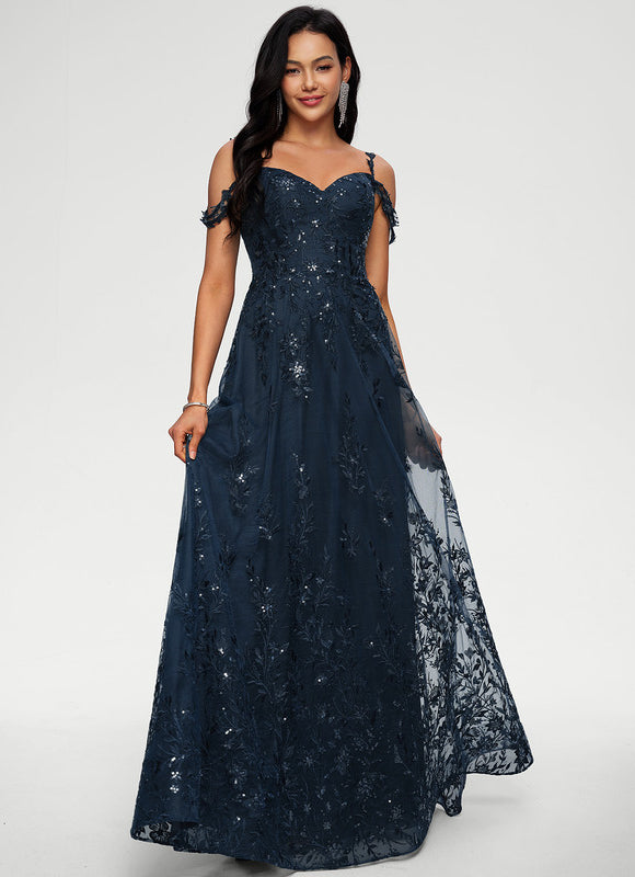 Robe De Bal Élégante Pailletée