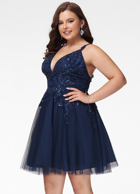 Robe De Bal Tulle Bleu Nuit - gallery 4