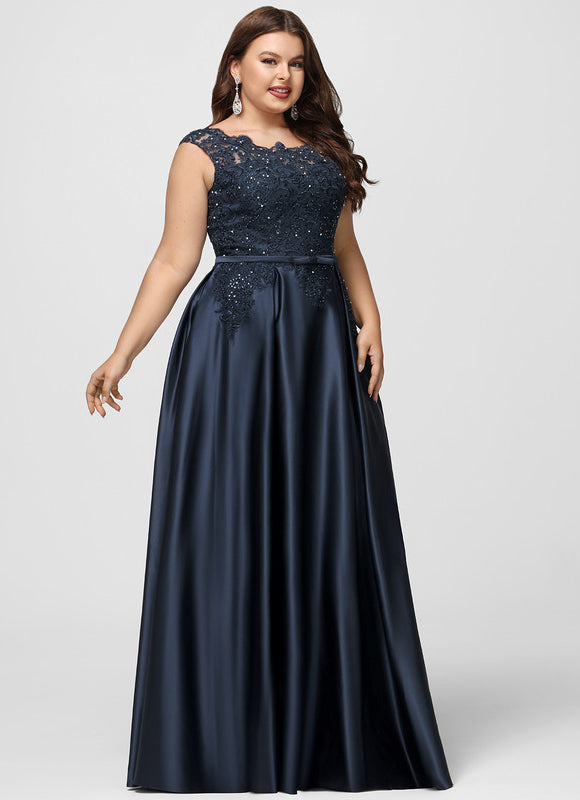 Robe De Bal Satinée Élégante Nuit - gallery 9