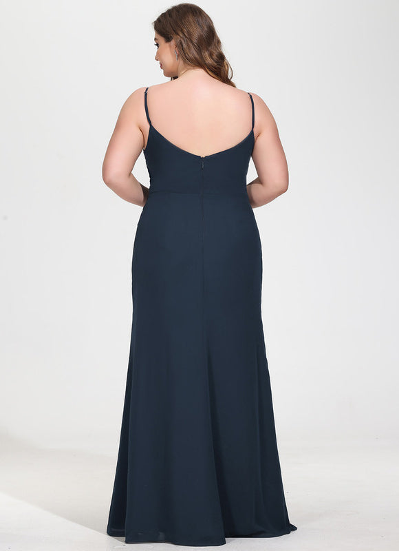 Robe Élégante Fendue Col Bénitier - gallery 9