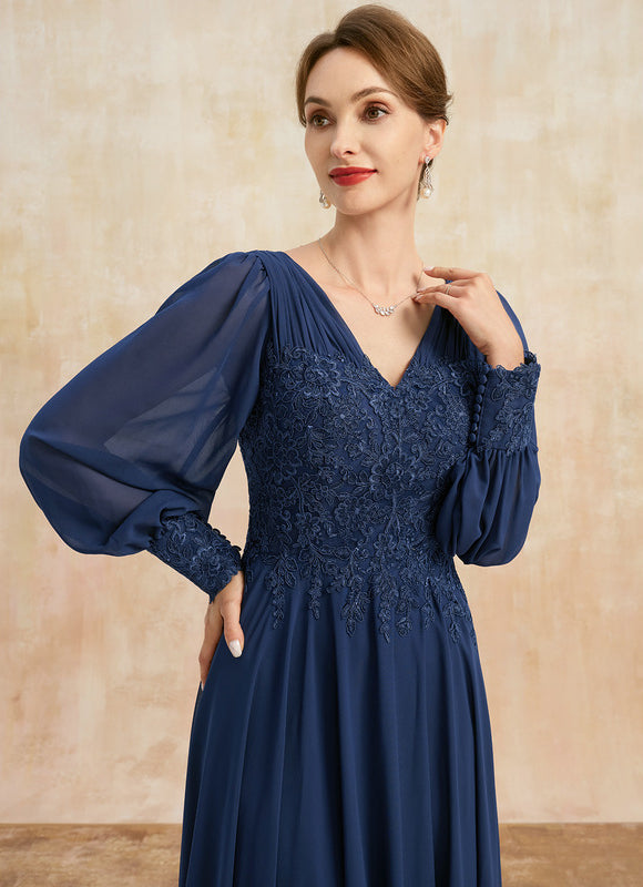 Robe Longue Élégante Col V Satinée - gallery 2