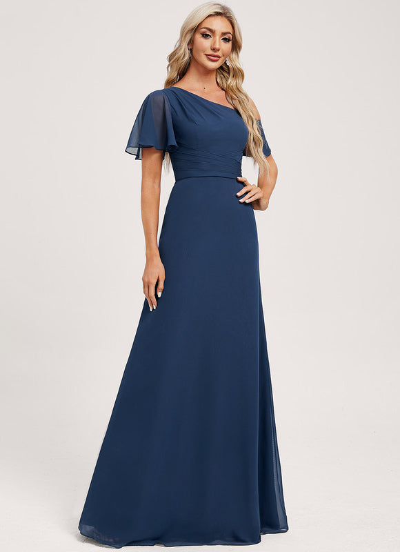 Robe Longue Asymétrique Élégante Nuit - gallery 1