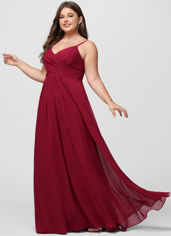 Robe Longue Chic Col V Fendue - gallery 5