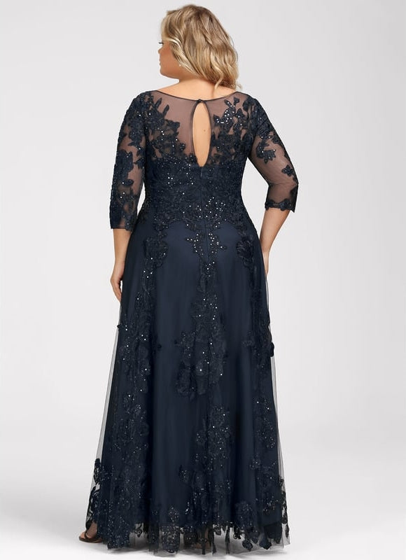 Robe De Soirée Tulle Pailletée Élégante - gallery 8