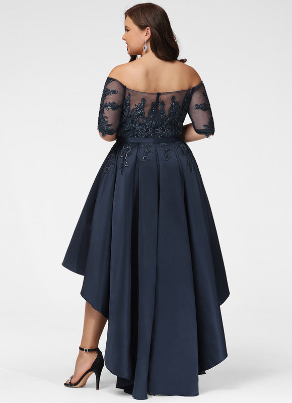 Robe De Bal Chic Asymétrique Élégante - gallery 9