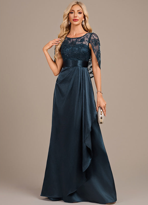 Robe De Mariée Blanche Et Bleu Marine